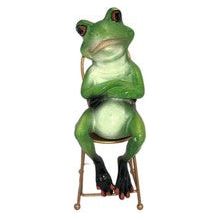 CHEEKY FROG ON SEAT - ARMS CROSSED – A Dash of Christmas Store
